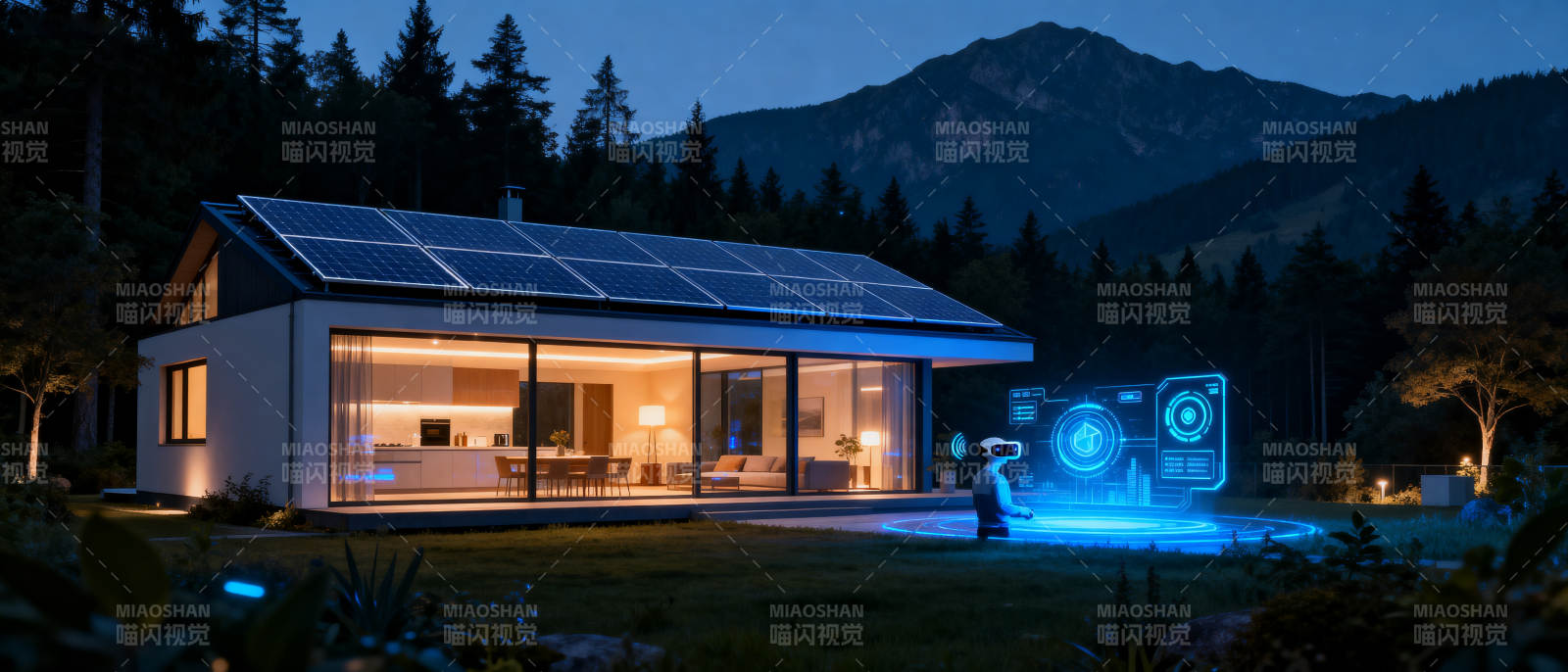 智能房屋与虚拟现实科技图片