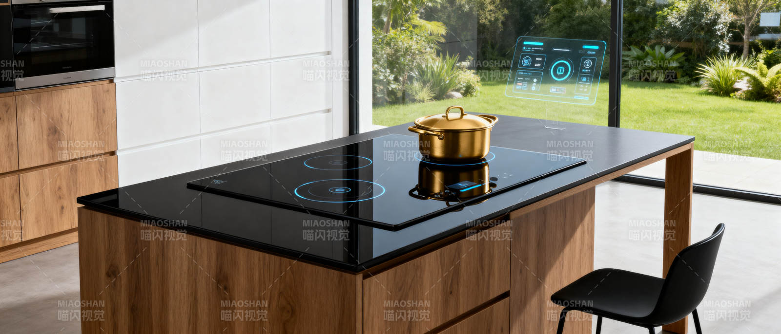 智能厨房电磁炉科技展示图片
