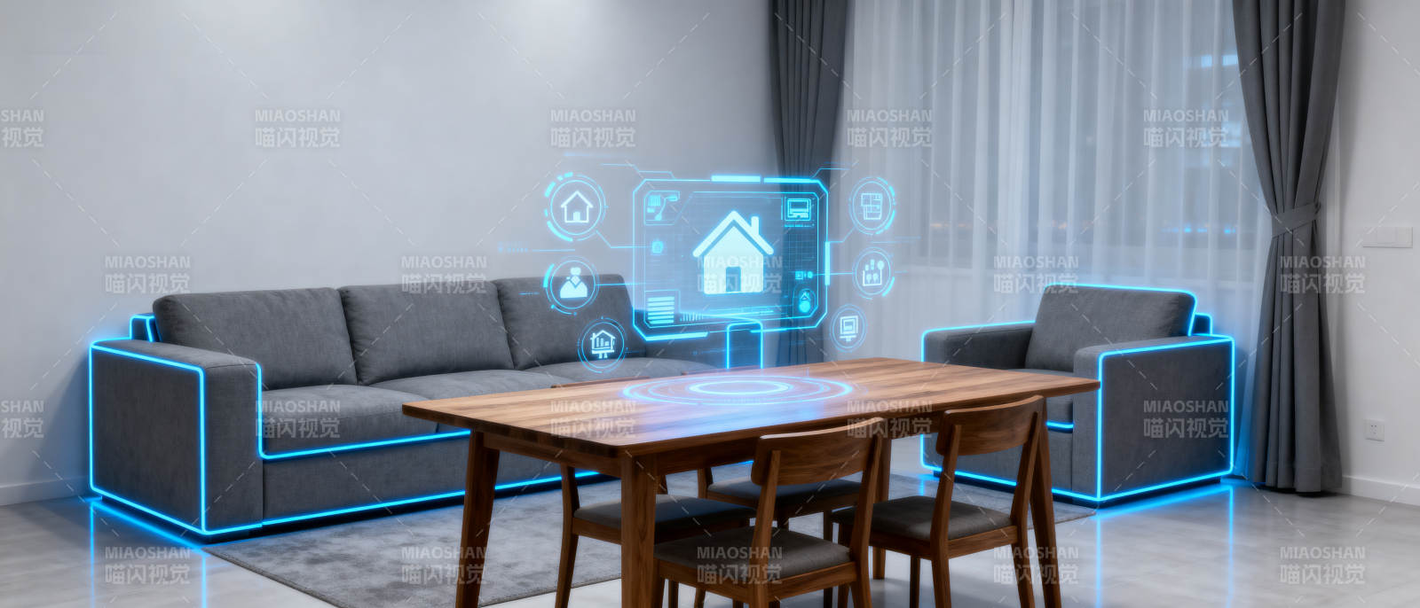 智能家居科技生活场景图片