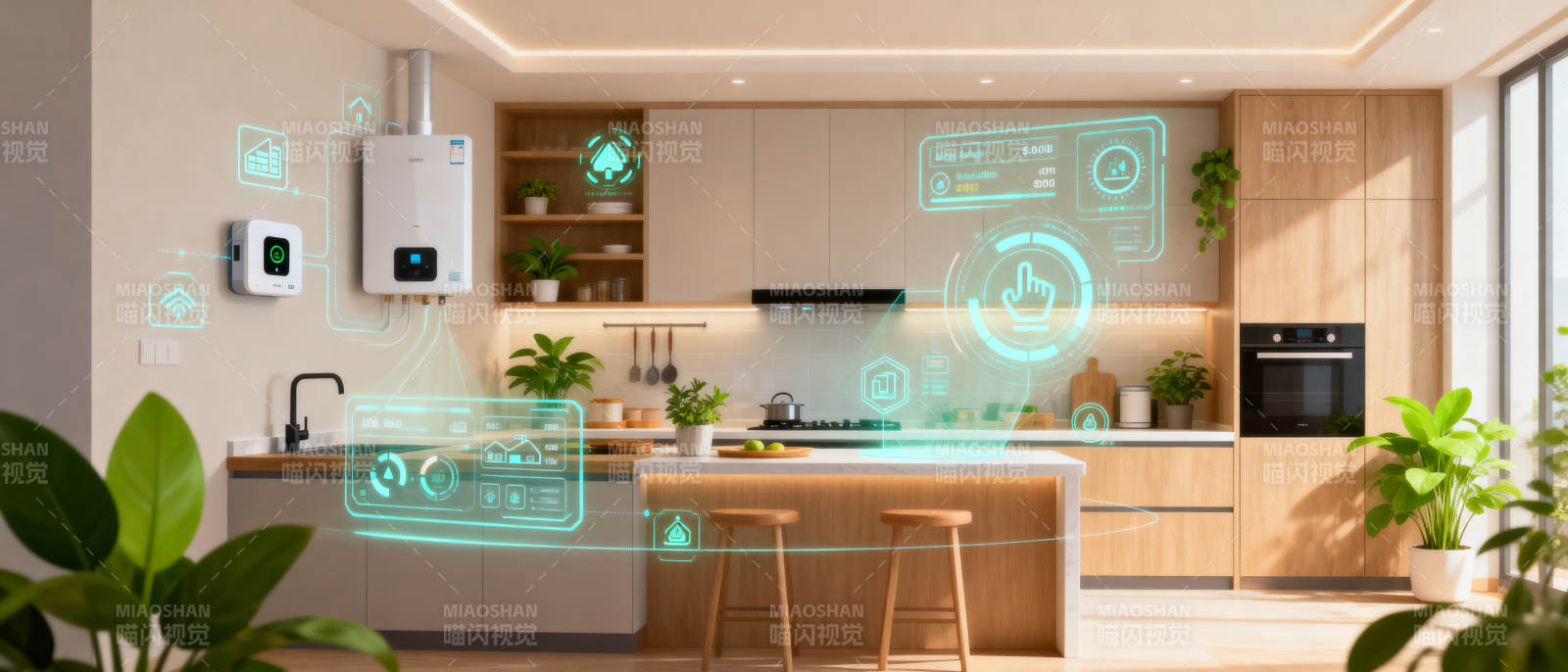 智能家居厨房科技场景图片