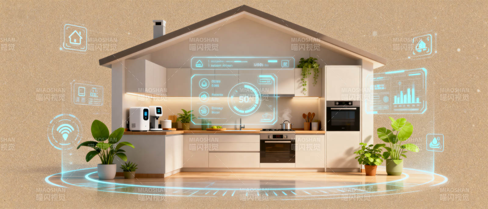 智能家居厨房科技生活图片