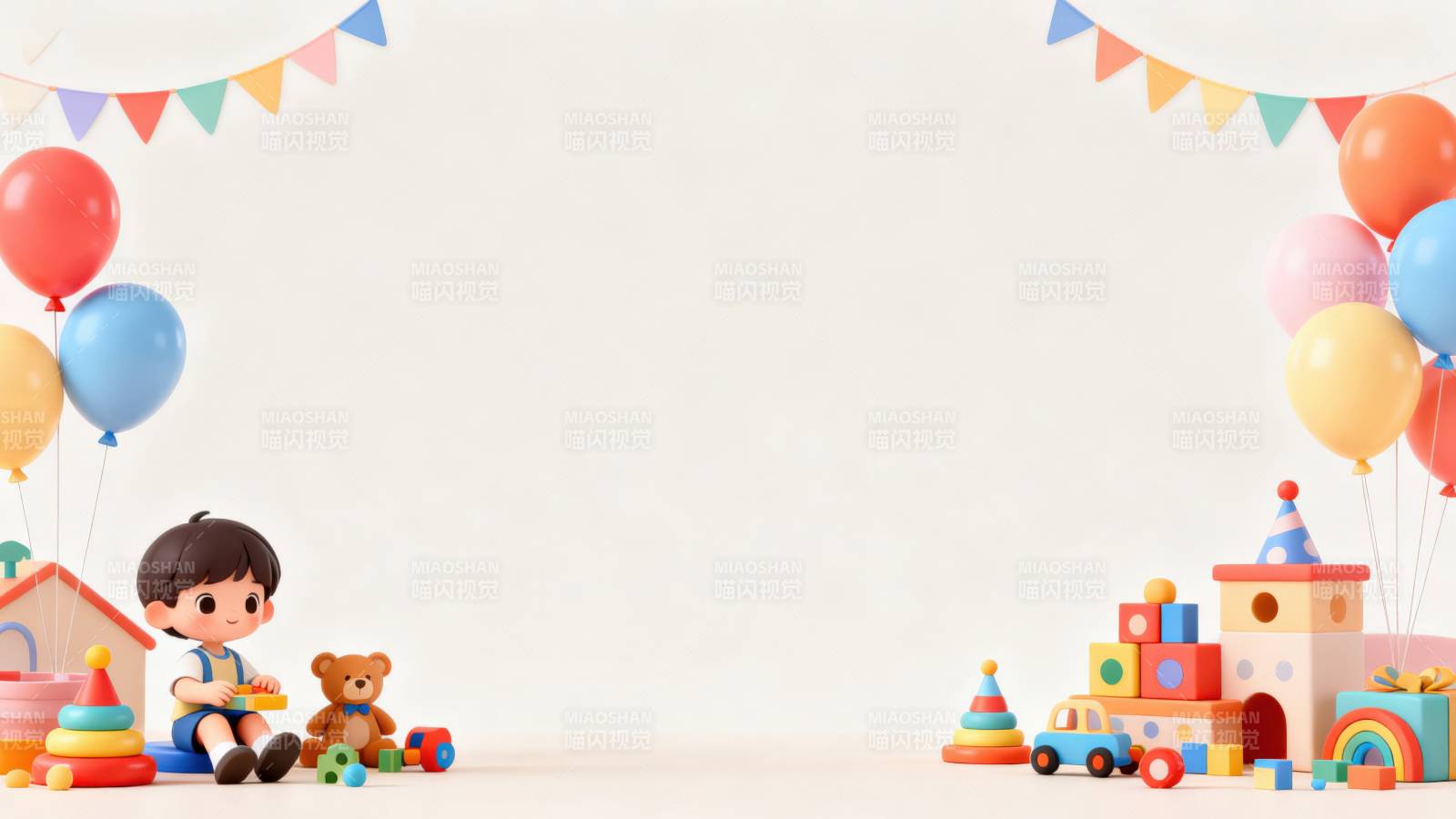 儿童玩具乐园欢乐场景图片