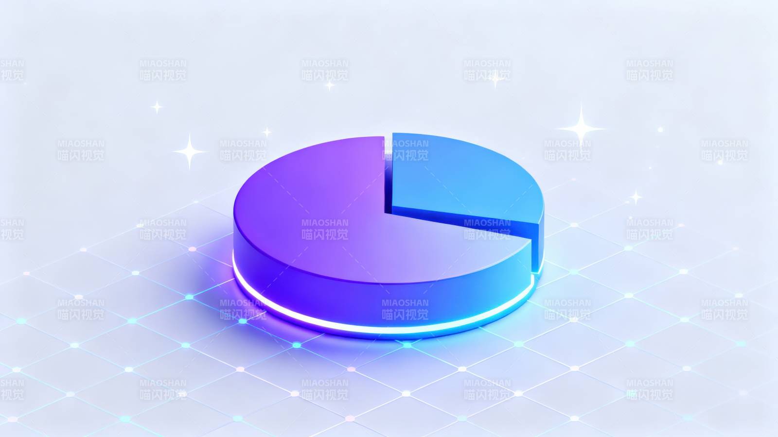 科技风格饼图图标设计图片