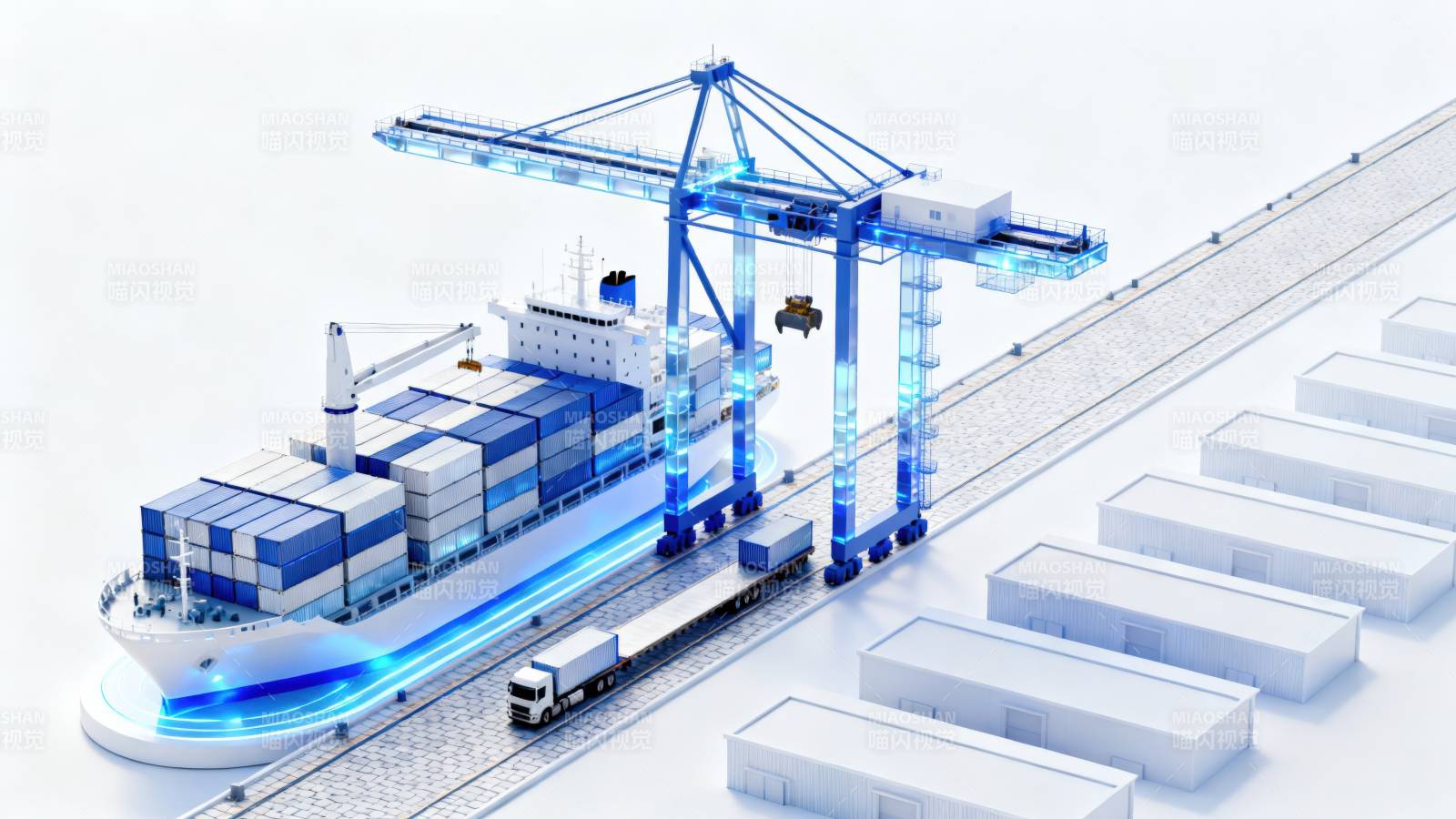 集装箱港口装卸作业图片