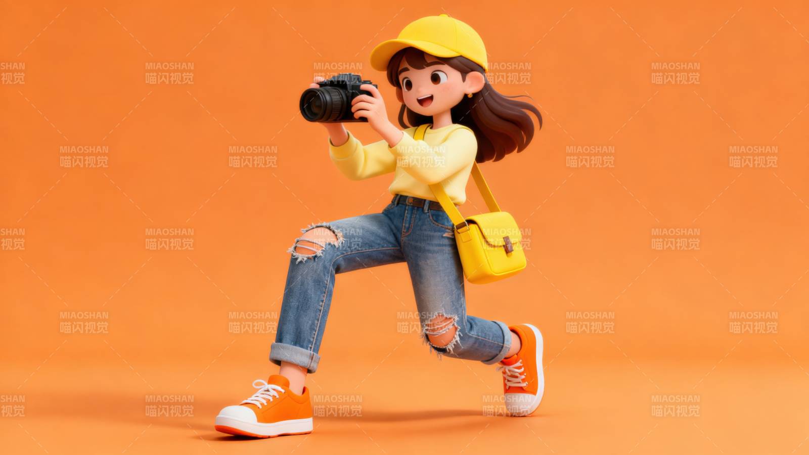 摄影女孩活力满满图片