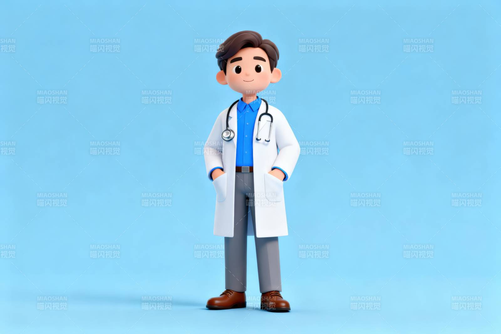 医生形象卡通人物展示图片