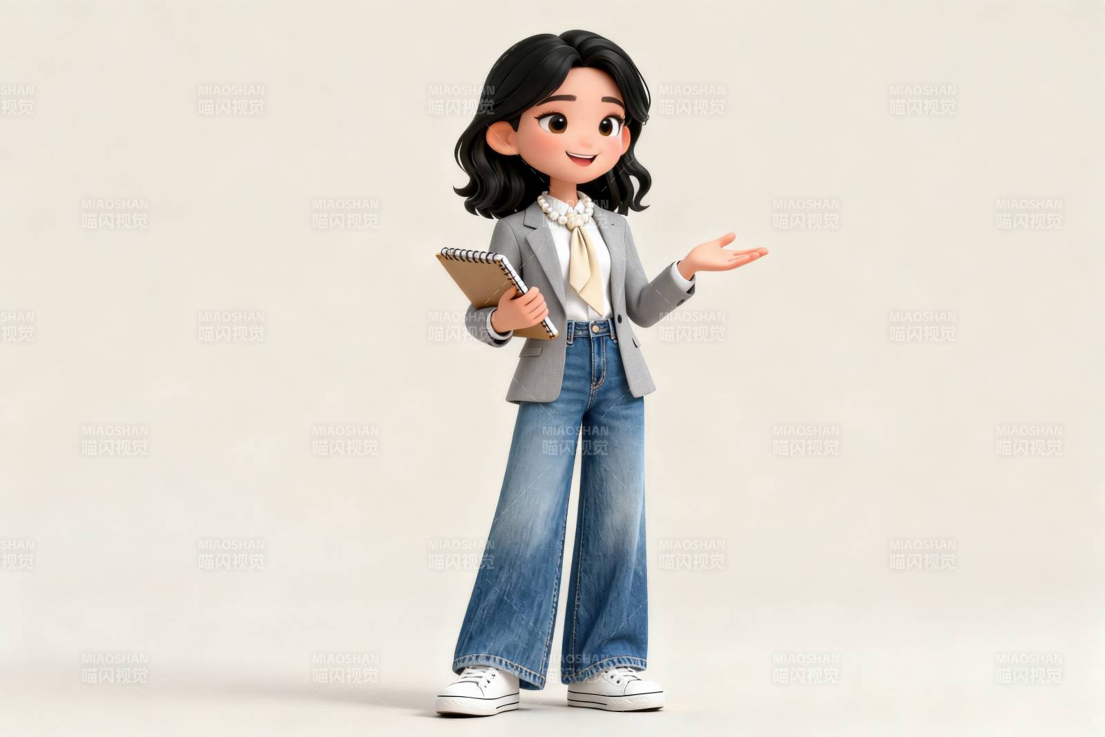 女孩商务休闲风格展示图片