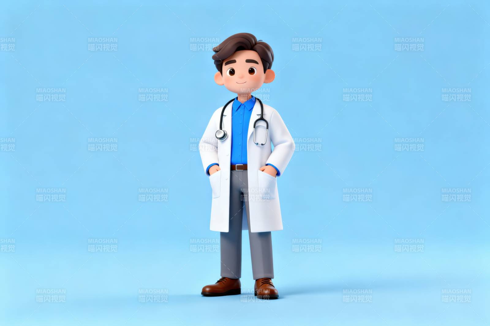 卡通医生形象展示图片