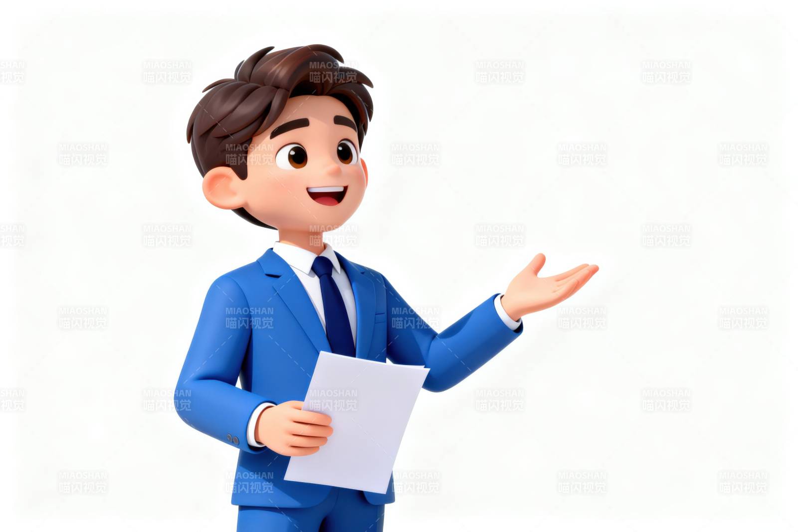 商务男士演讲介绍图片