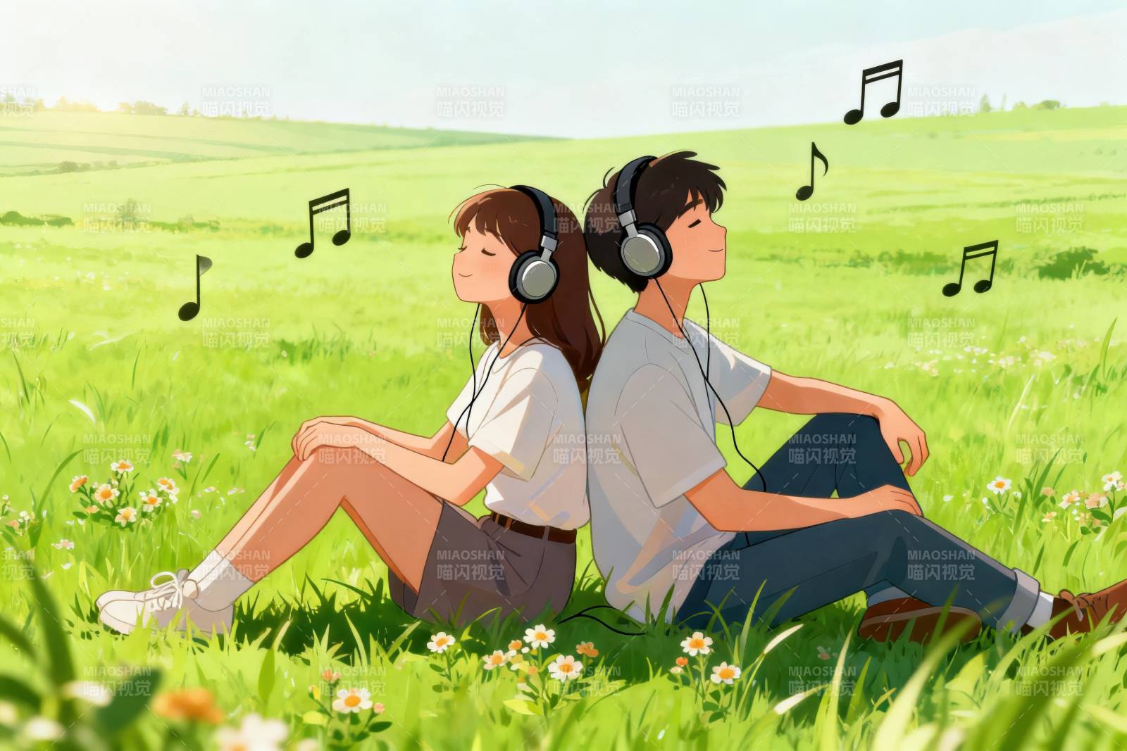 草地音乐共享时刻图片