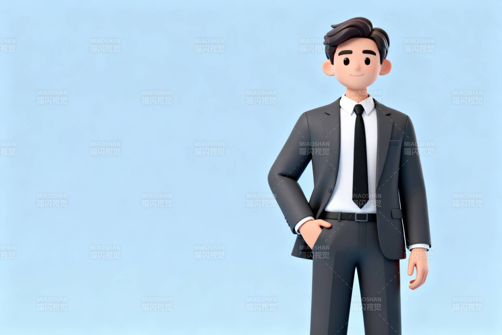 商务男士卡通形象图片