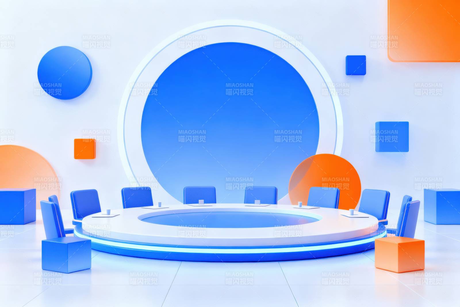 未来感会议空间设计图片