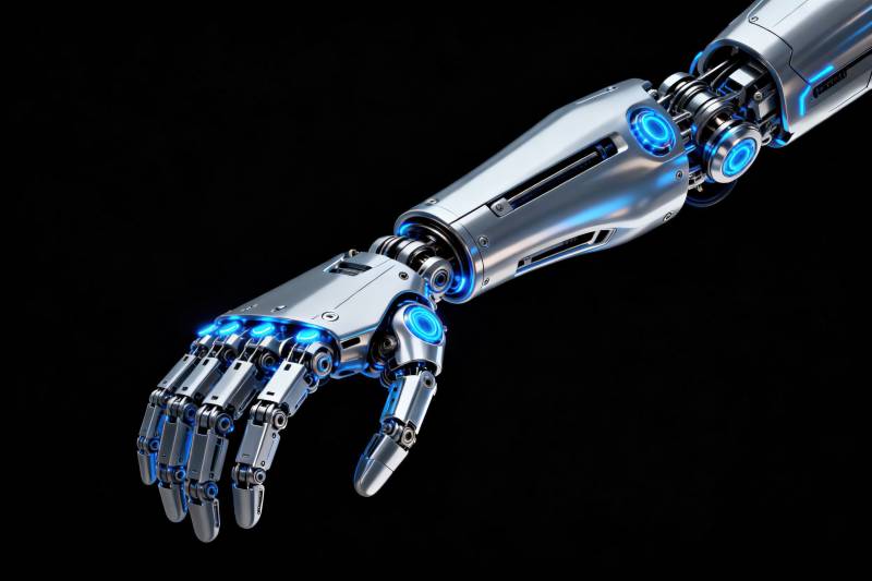 未来感机械手臂设计图片