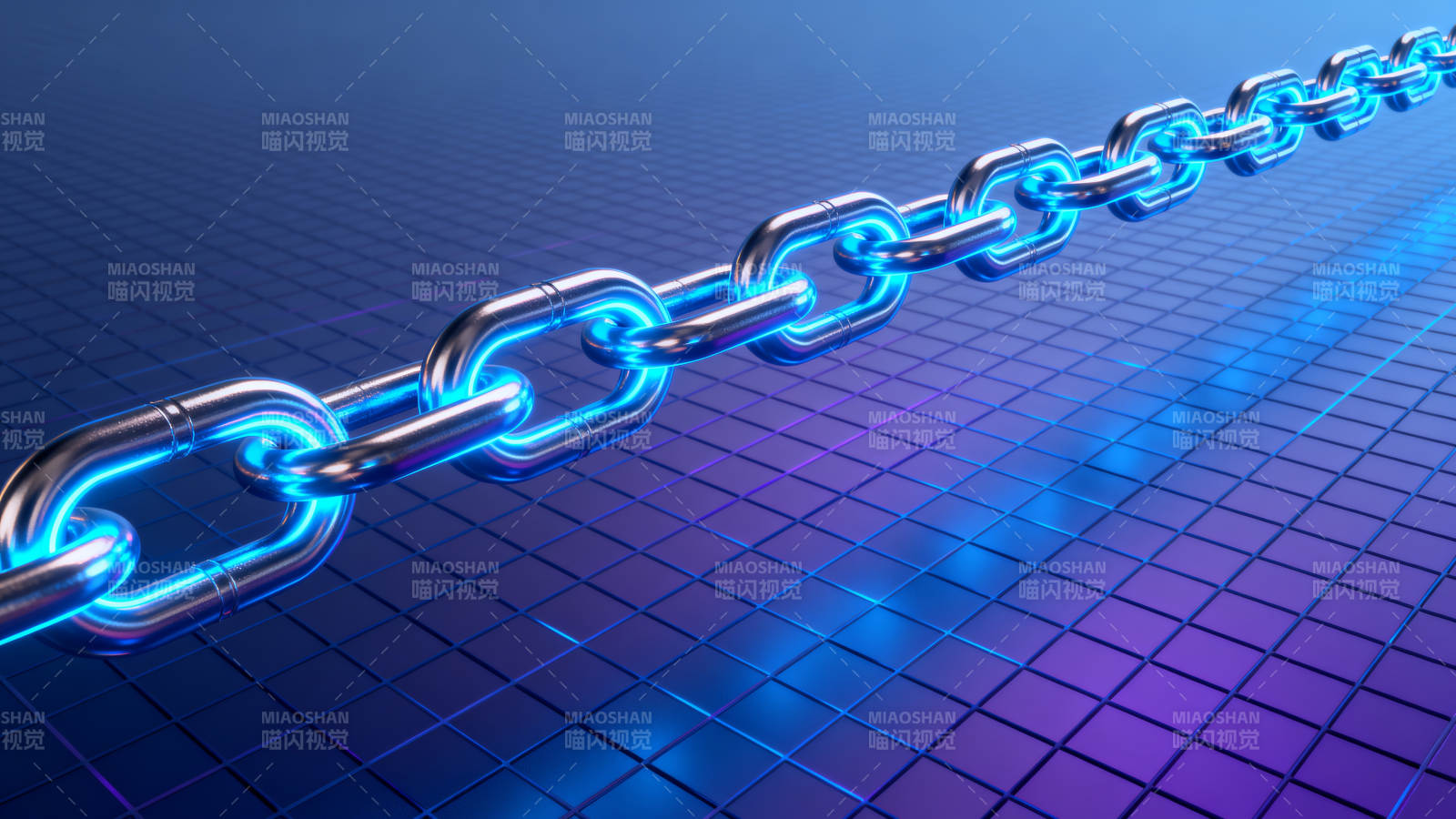 链条科技感背景设计图片