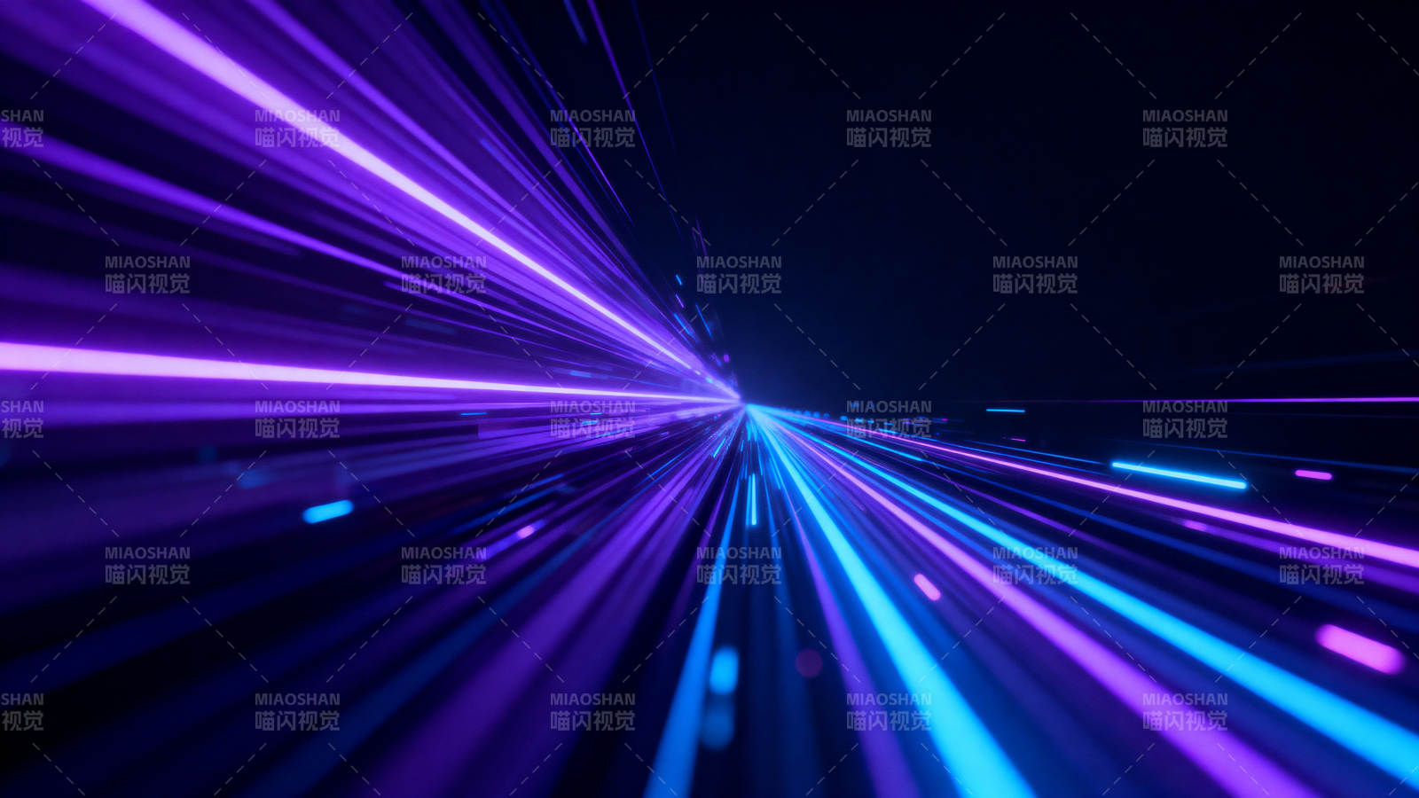 紫色蓝色光速隧道图片