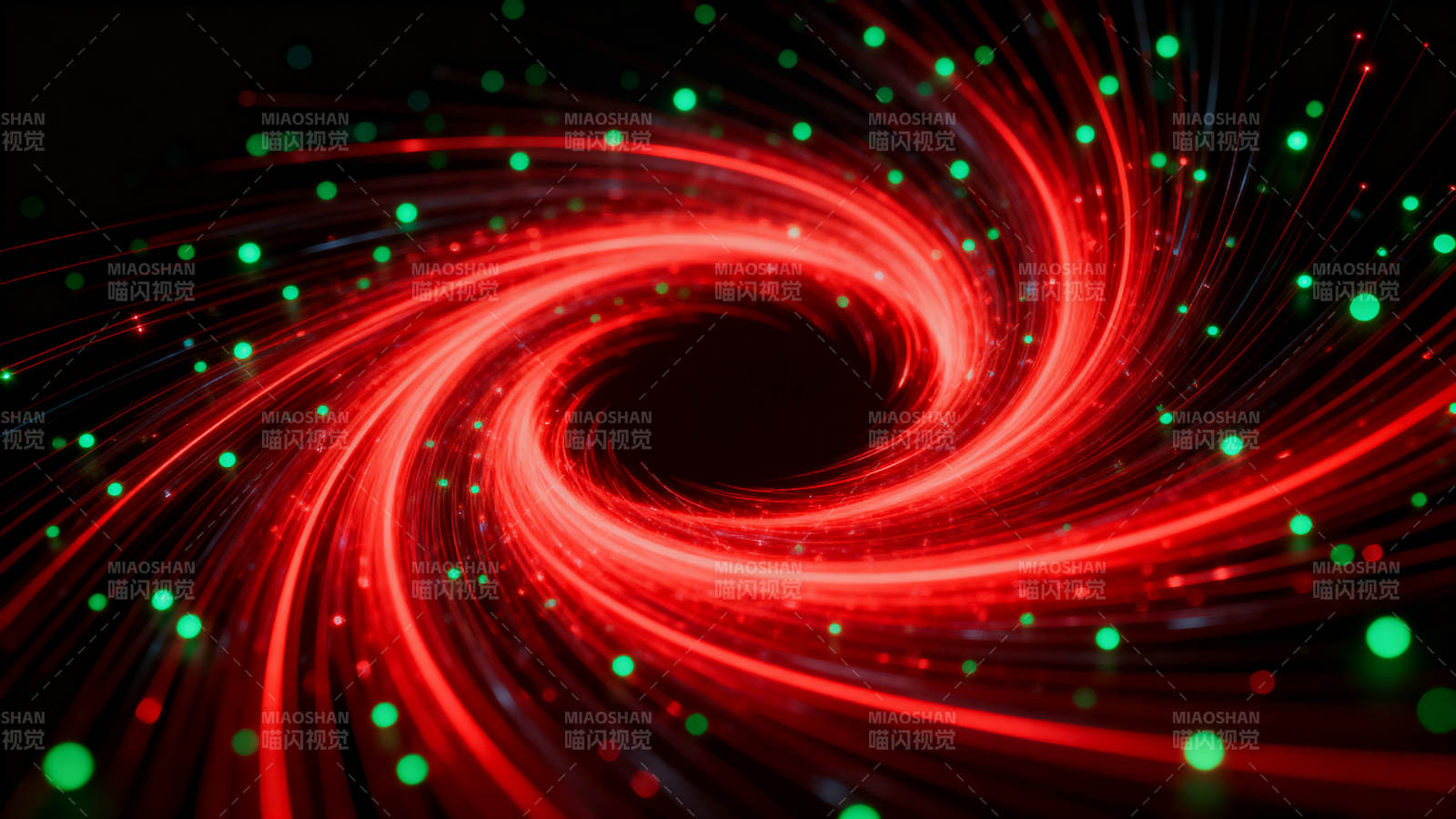 红色光束漩涡抽象背景图片