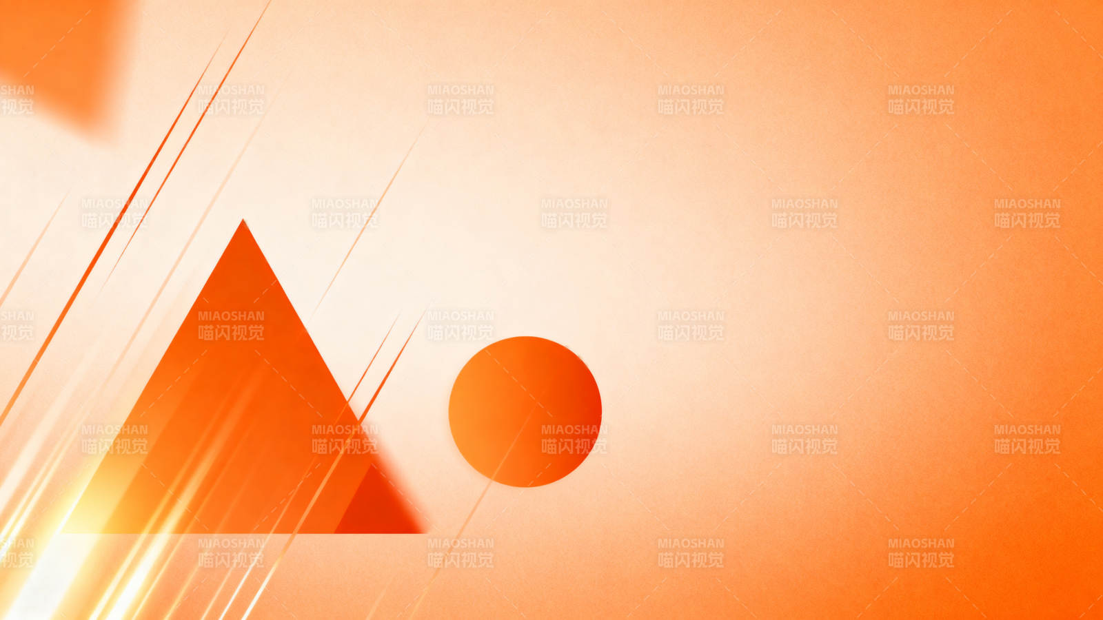 橙色几何图形背景图片