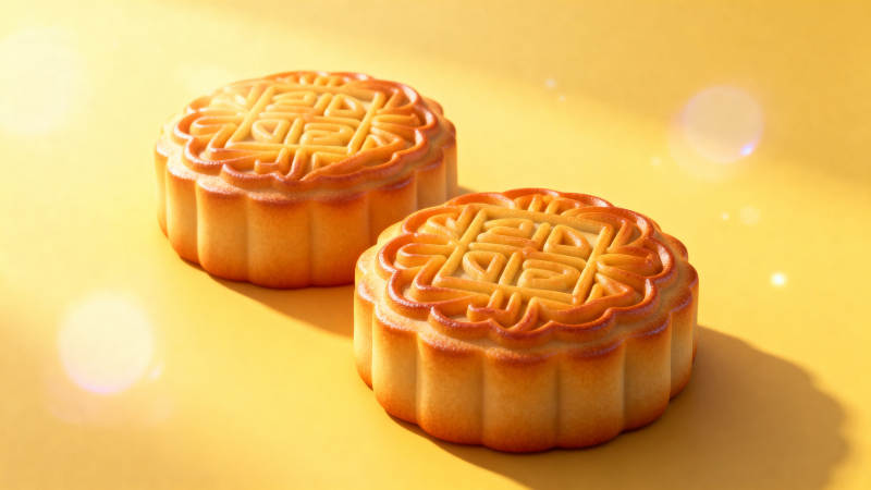 中秋月饼传统美食图片