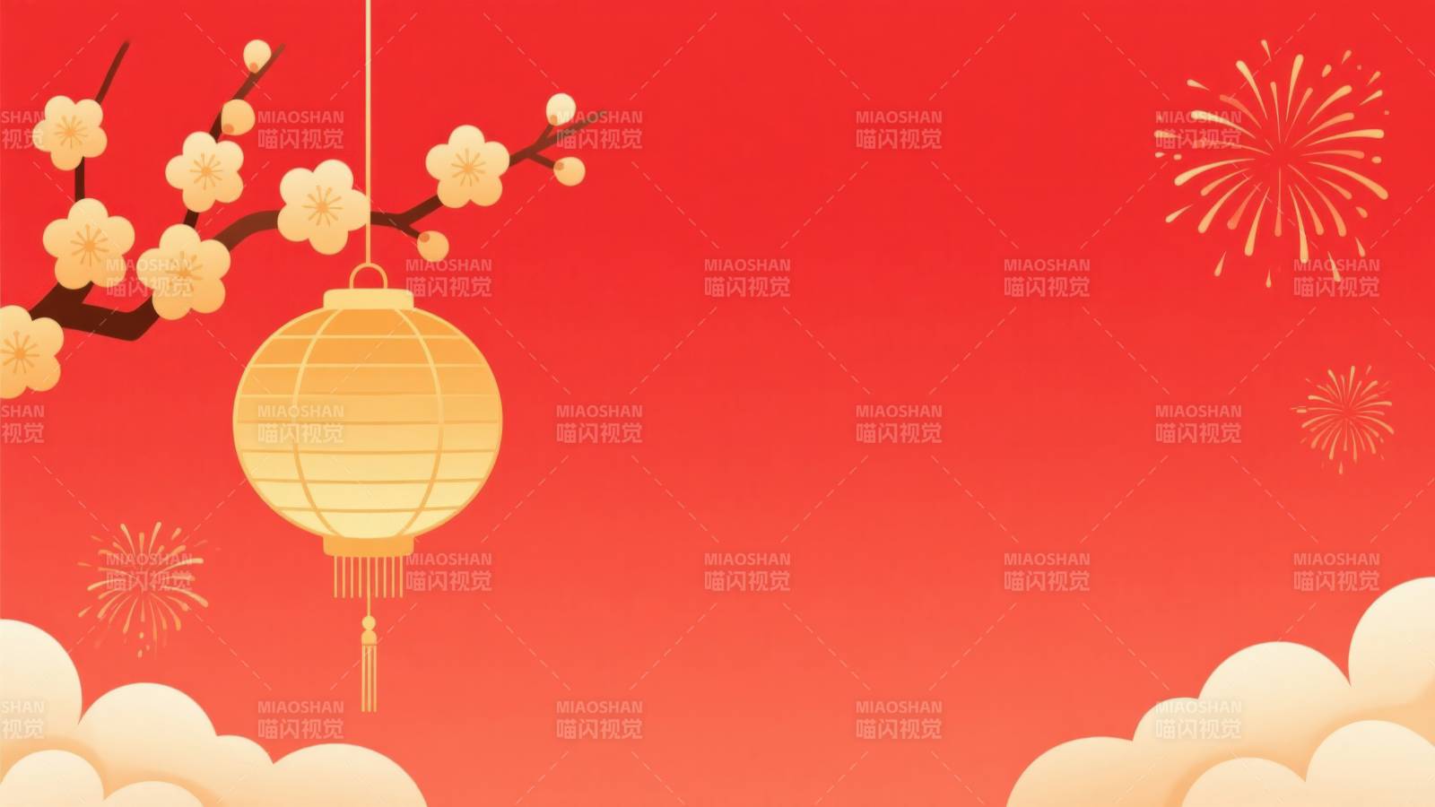 新年春节红色背景图片