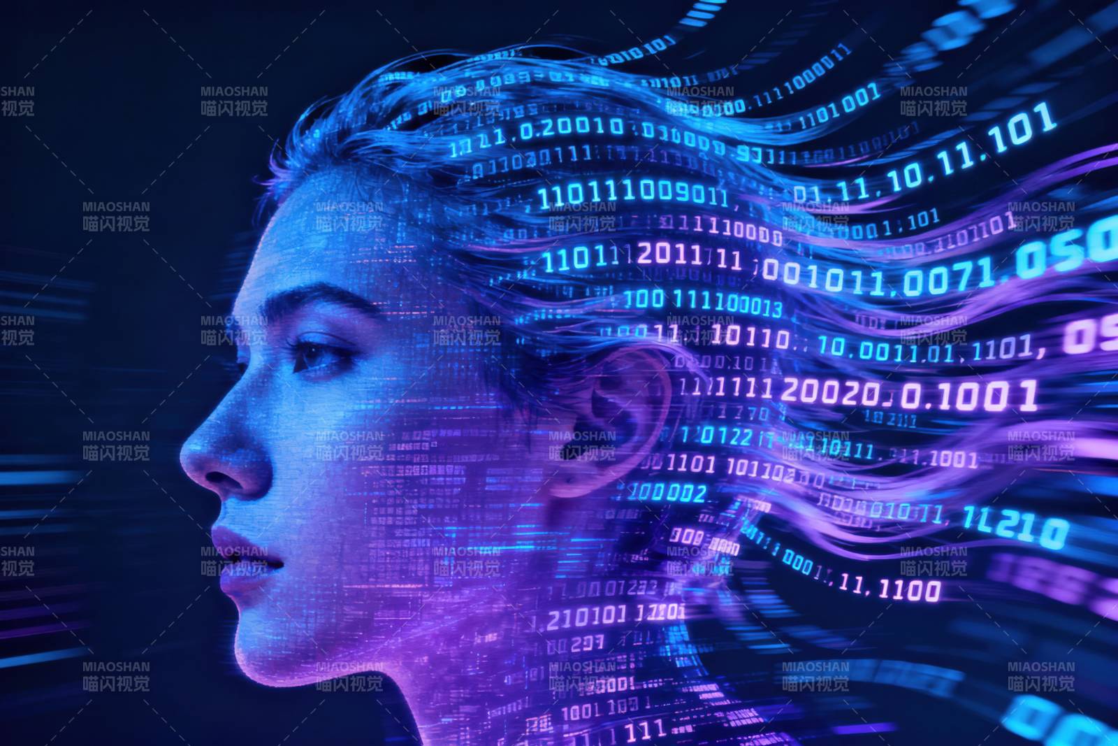 数字人像科技融合图片