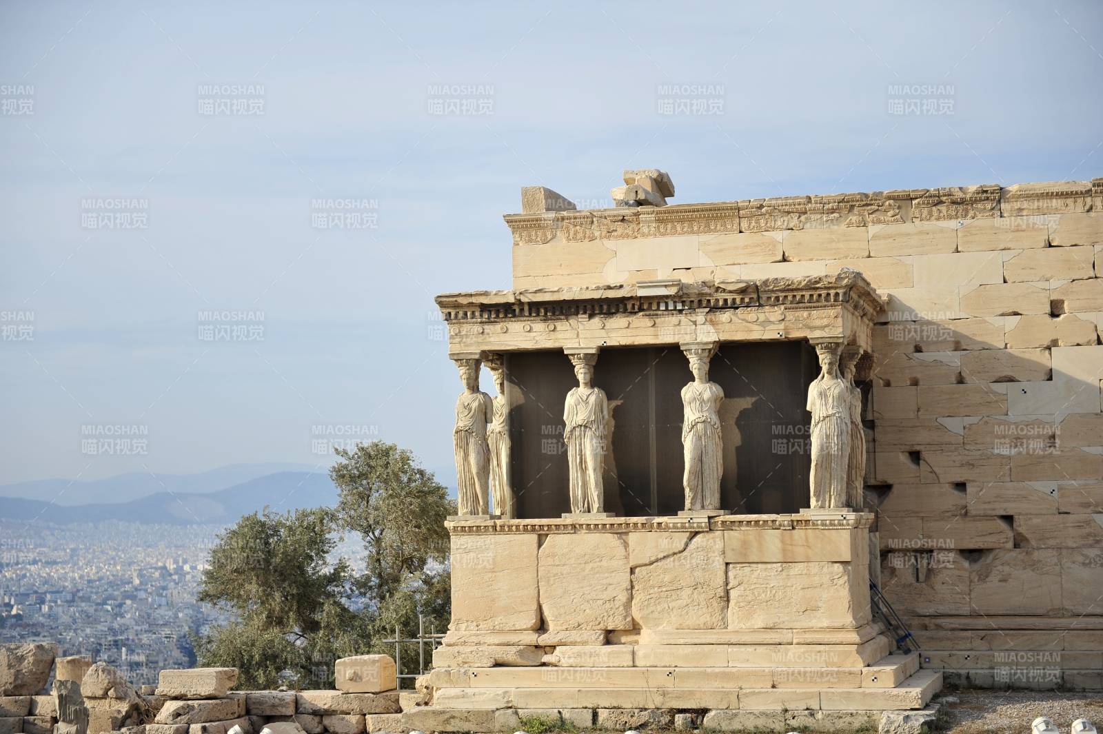 希腊雅典卫城神庙图片