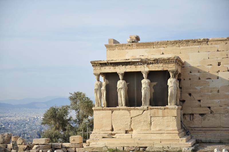 希腊雅典卫城神庙图片
