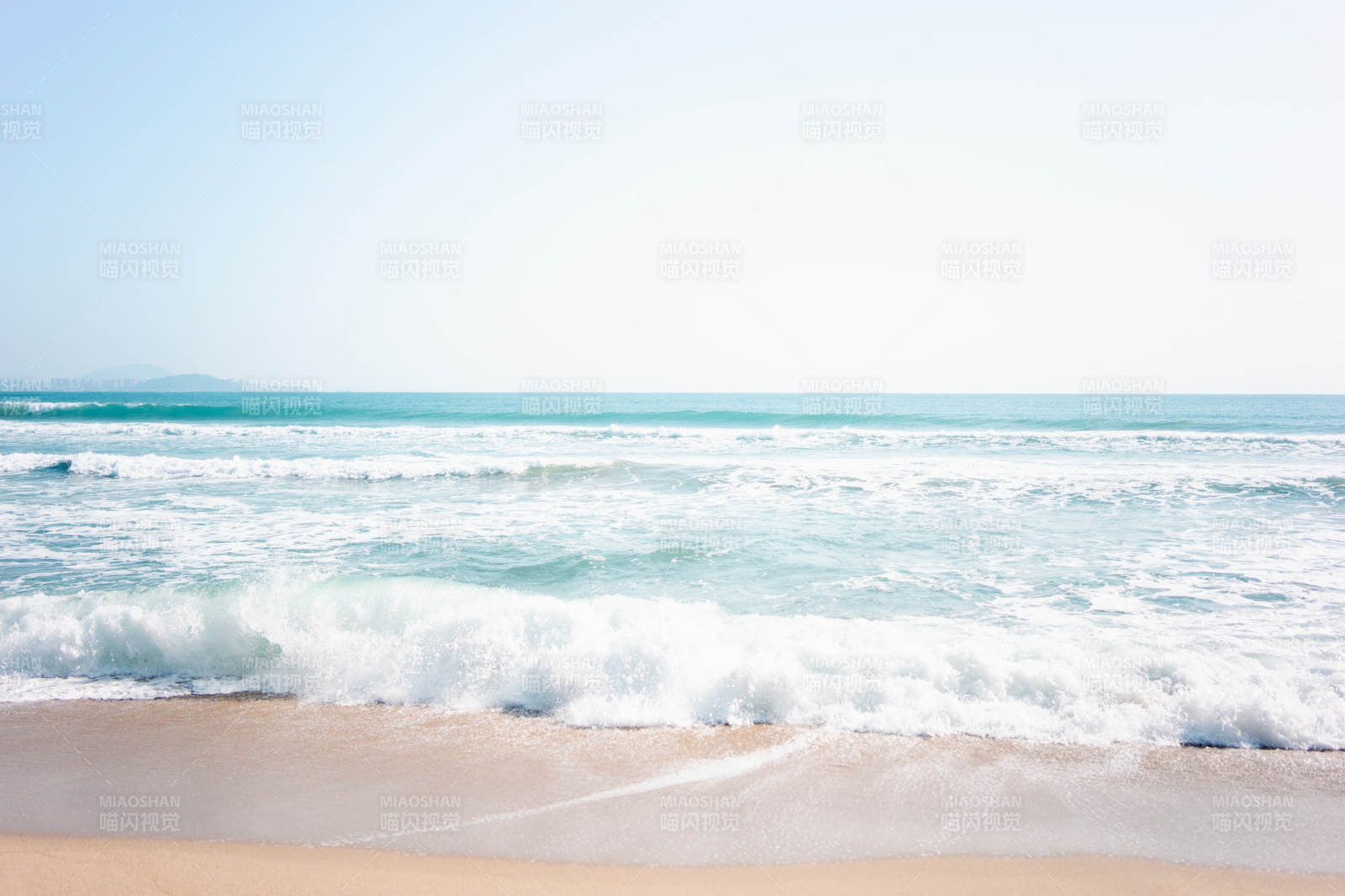 碧海蓝天沙滩图片