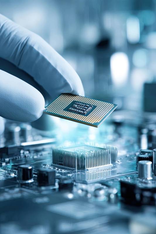 科技视角下的芯片与电路板图片