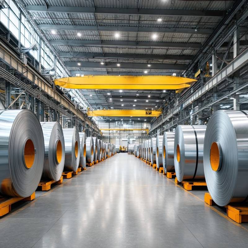 工厂车间金属卷材生产线图片