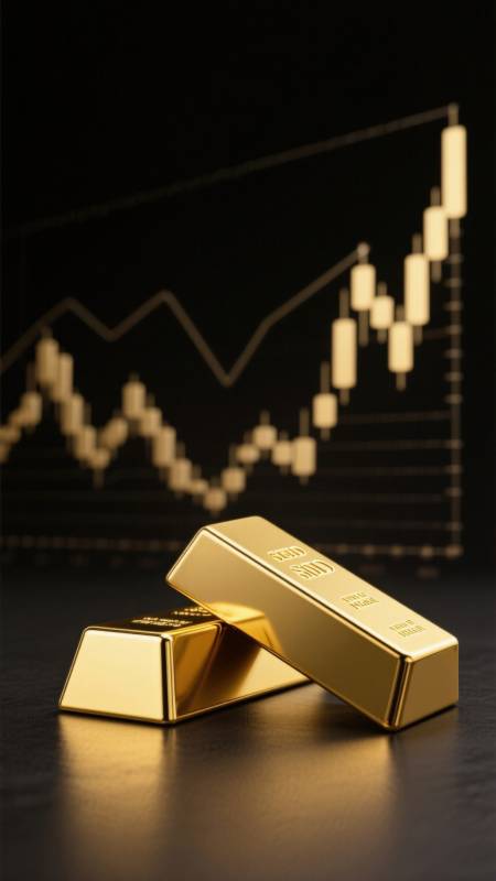 黄金价格上涨趋势图片