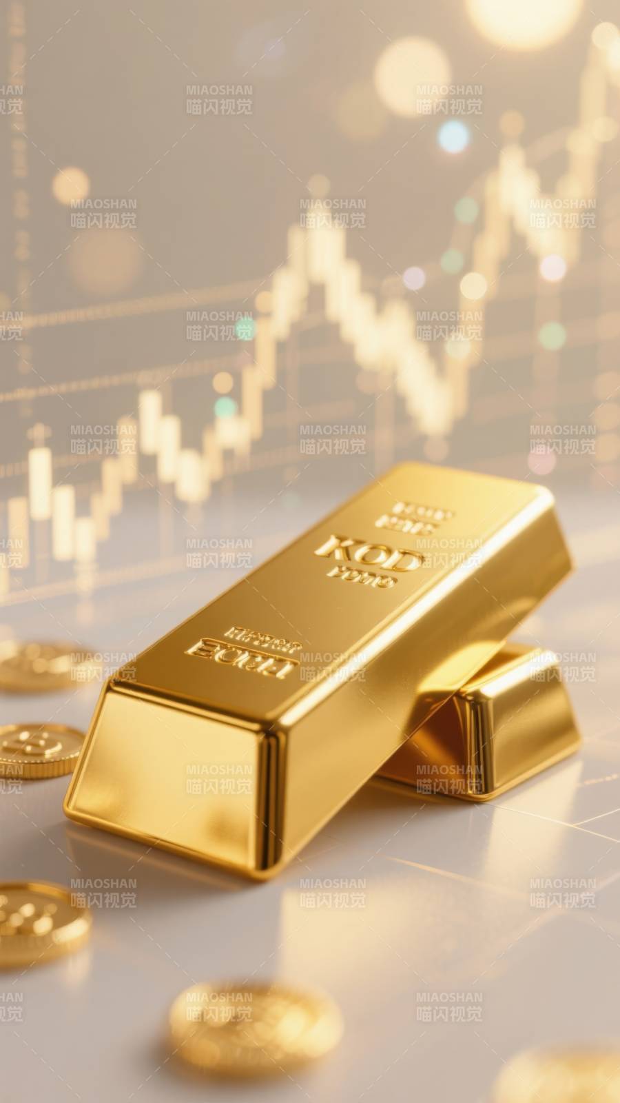黄金金条金融投资背景图片