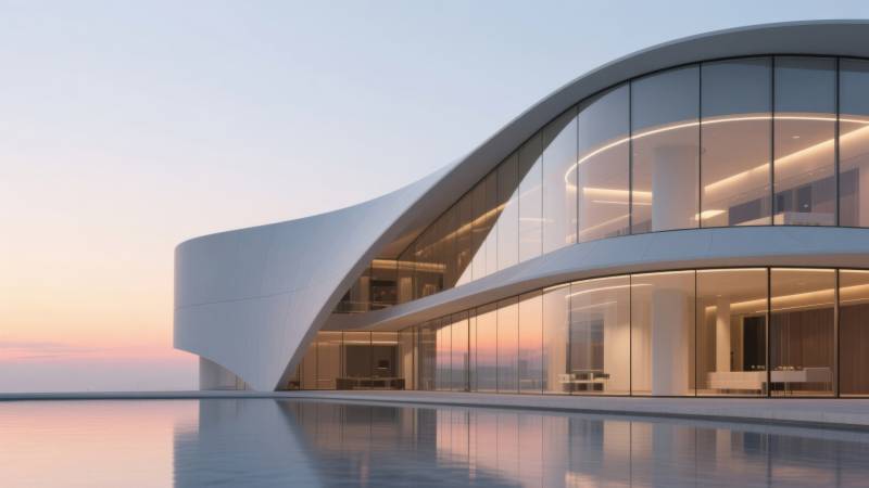 现代建筑玻璃幕墙设计图片