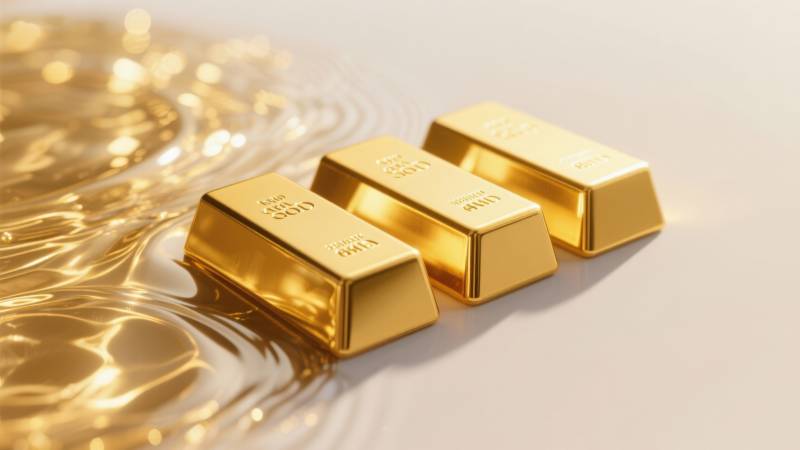 三根金条特写展示图片