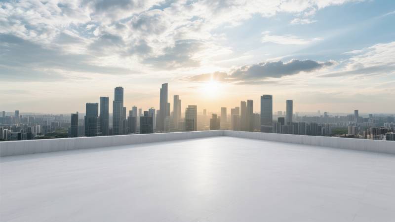 城市天际线日出美景图片