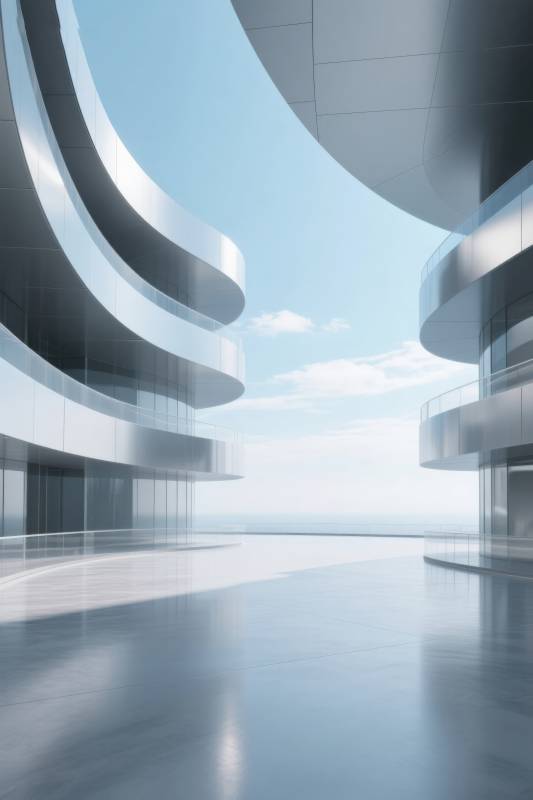 现代建筑曲线设计图片