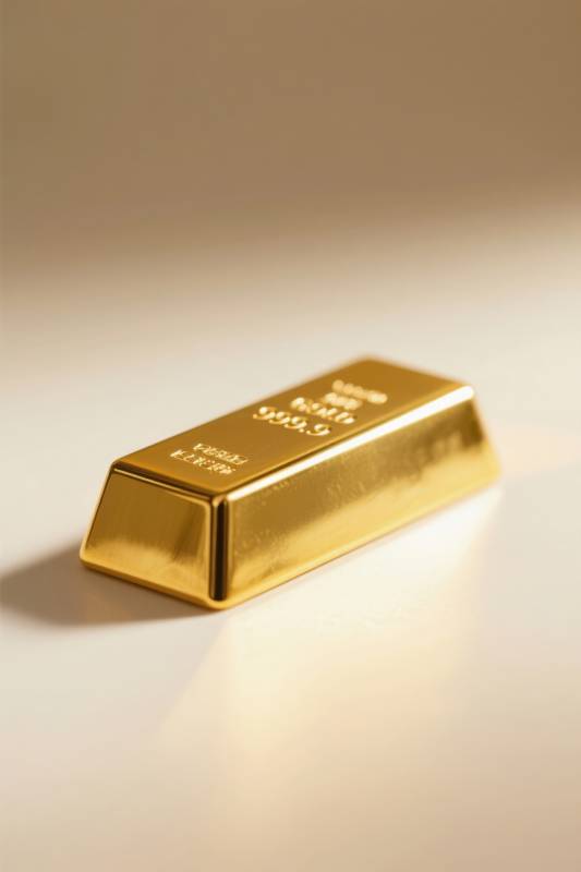 金条特写金融财富象征图片