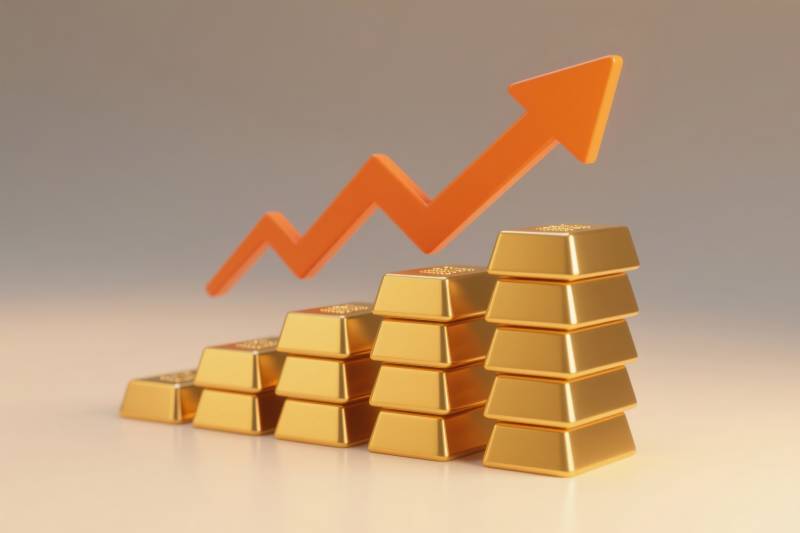 金条增长趋势图图片