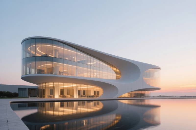 现代建筑玻璃幕墙设计图片