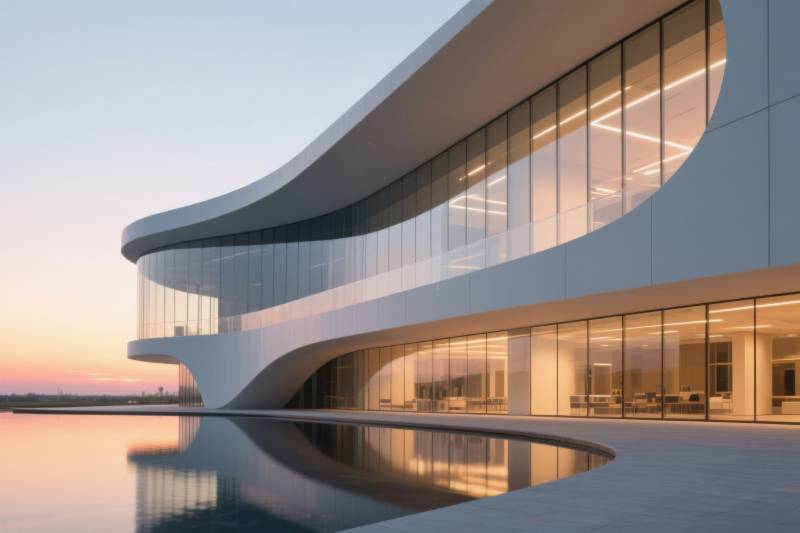 现代建筑玻璃幕墙设计图片