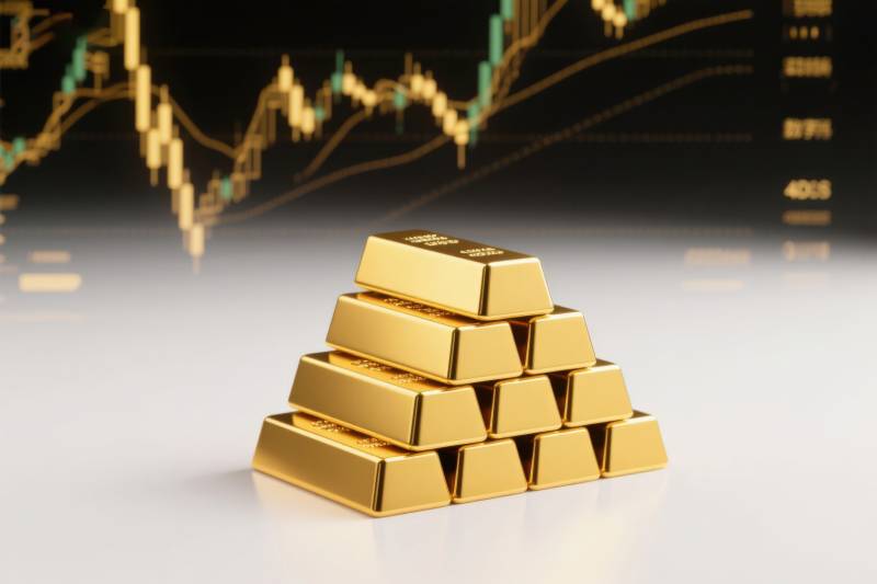 金条与金融走势图图片