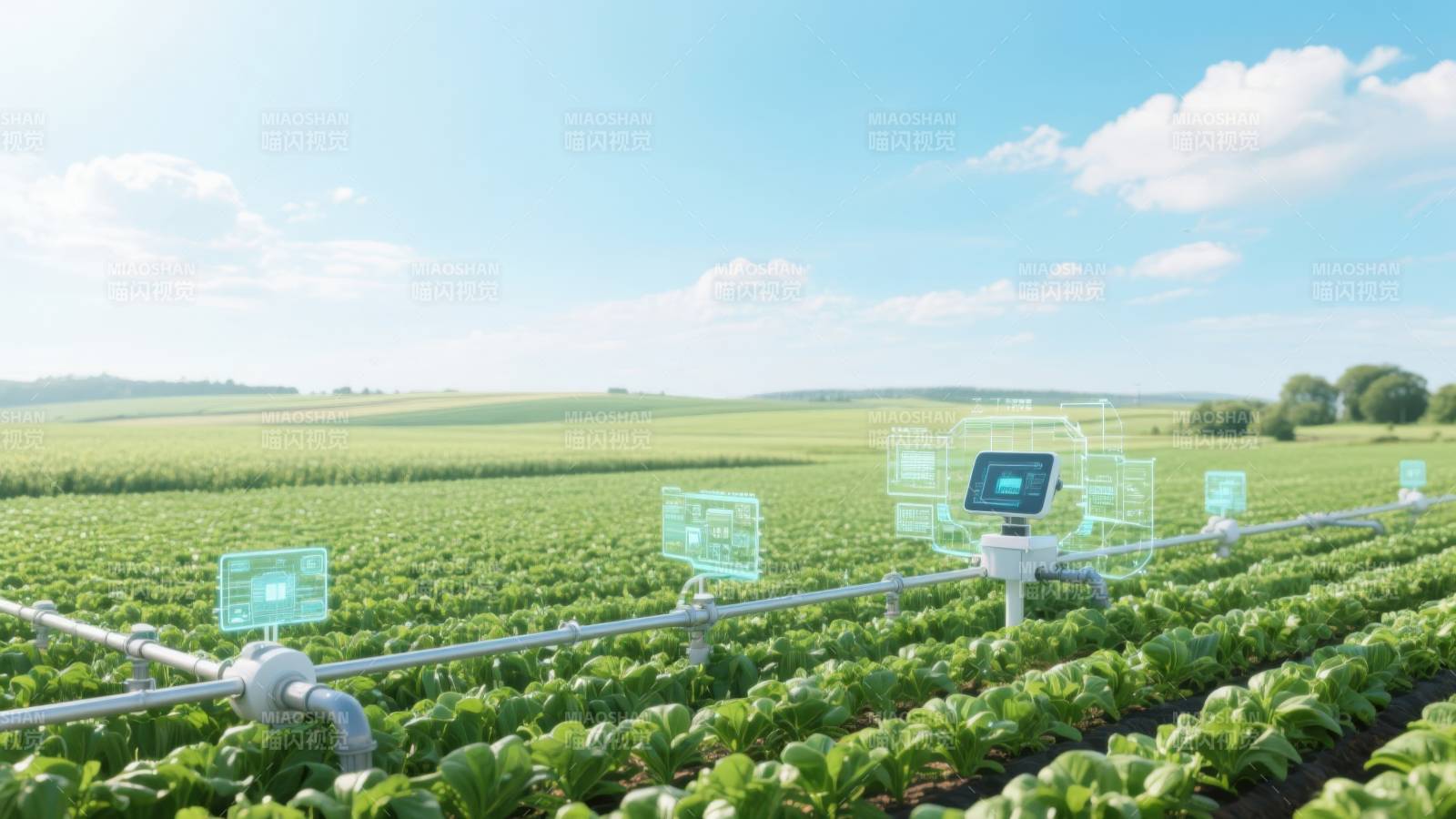 智能农田科技灌溉系统图片