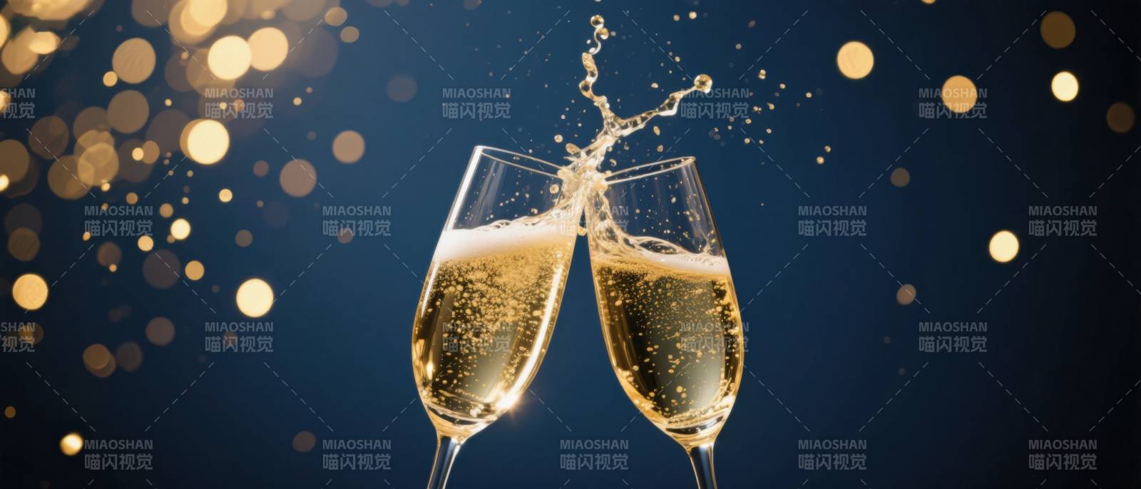 香槟庆祝碰杯瞬间图片