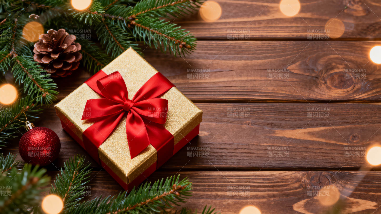 圣诞礼物与节日装饰图片