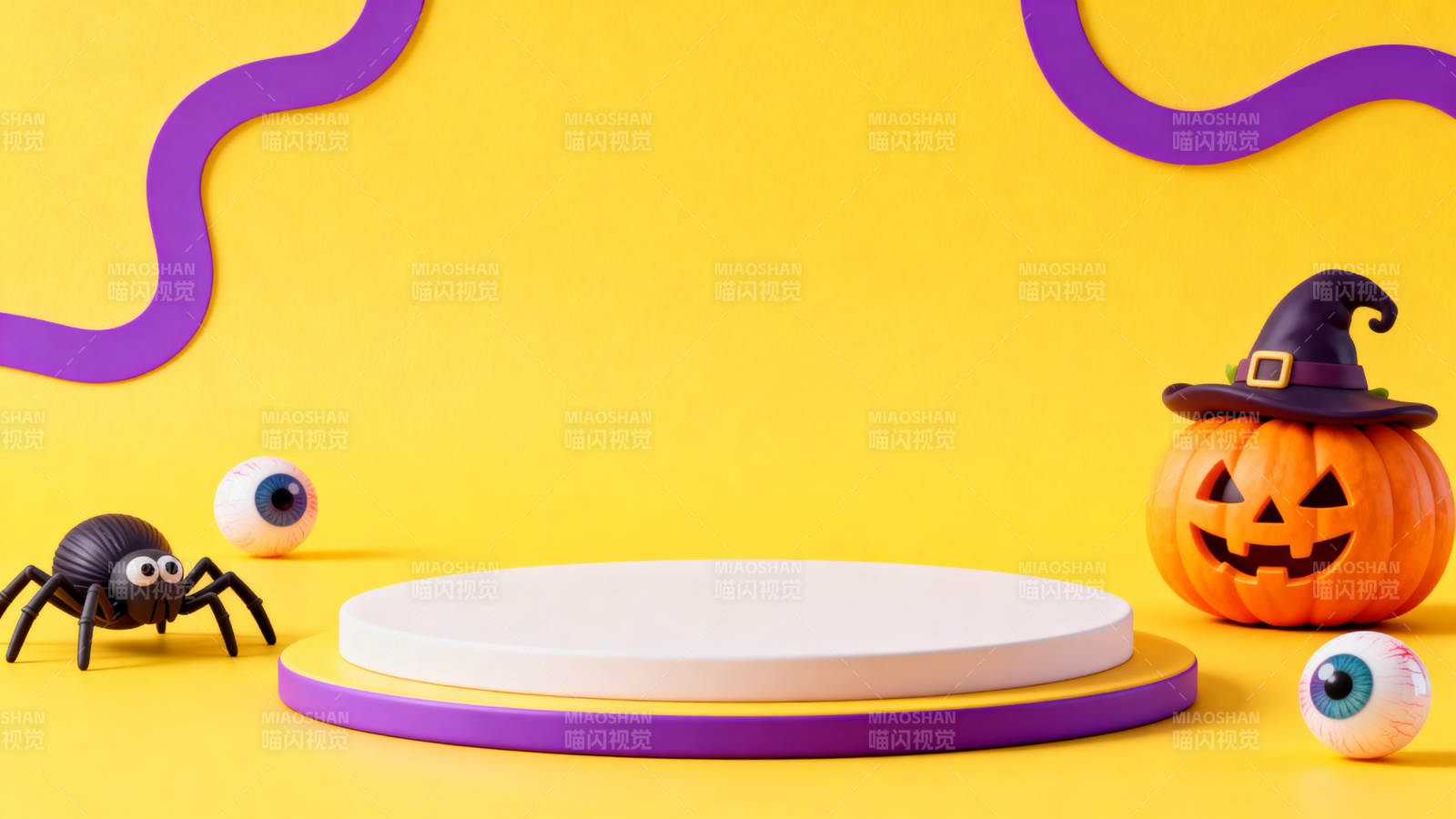 万圣节南瓜舞台装饰图片