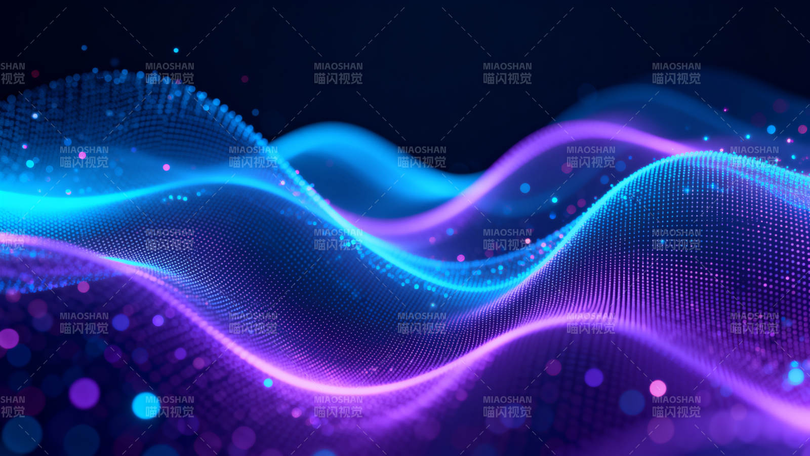 紫色蓝色光波抽象背景图片