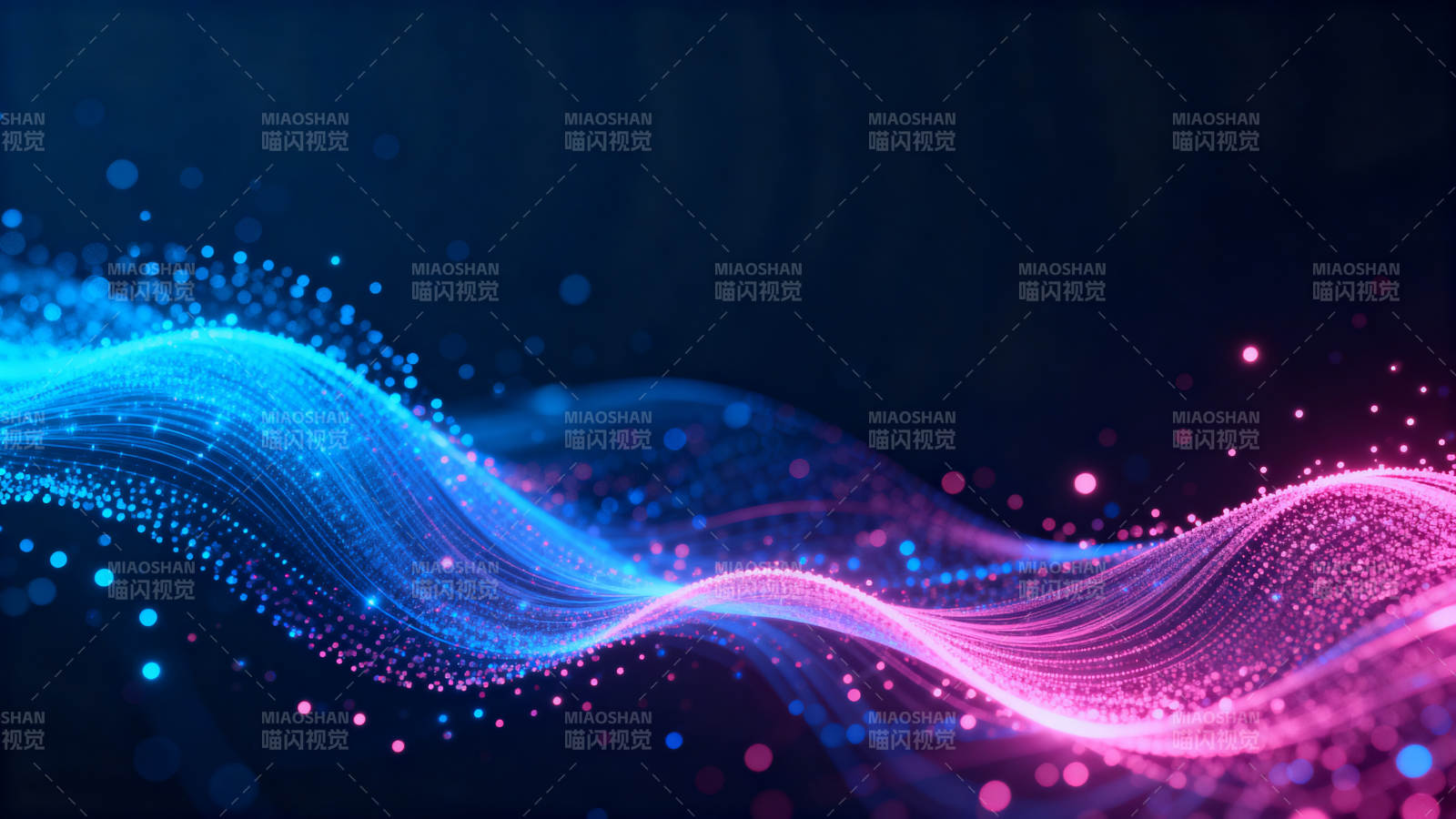 科技感粒子波流动态背景图片