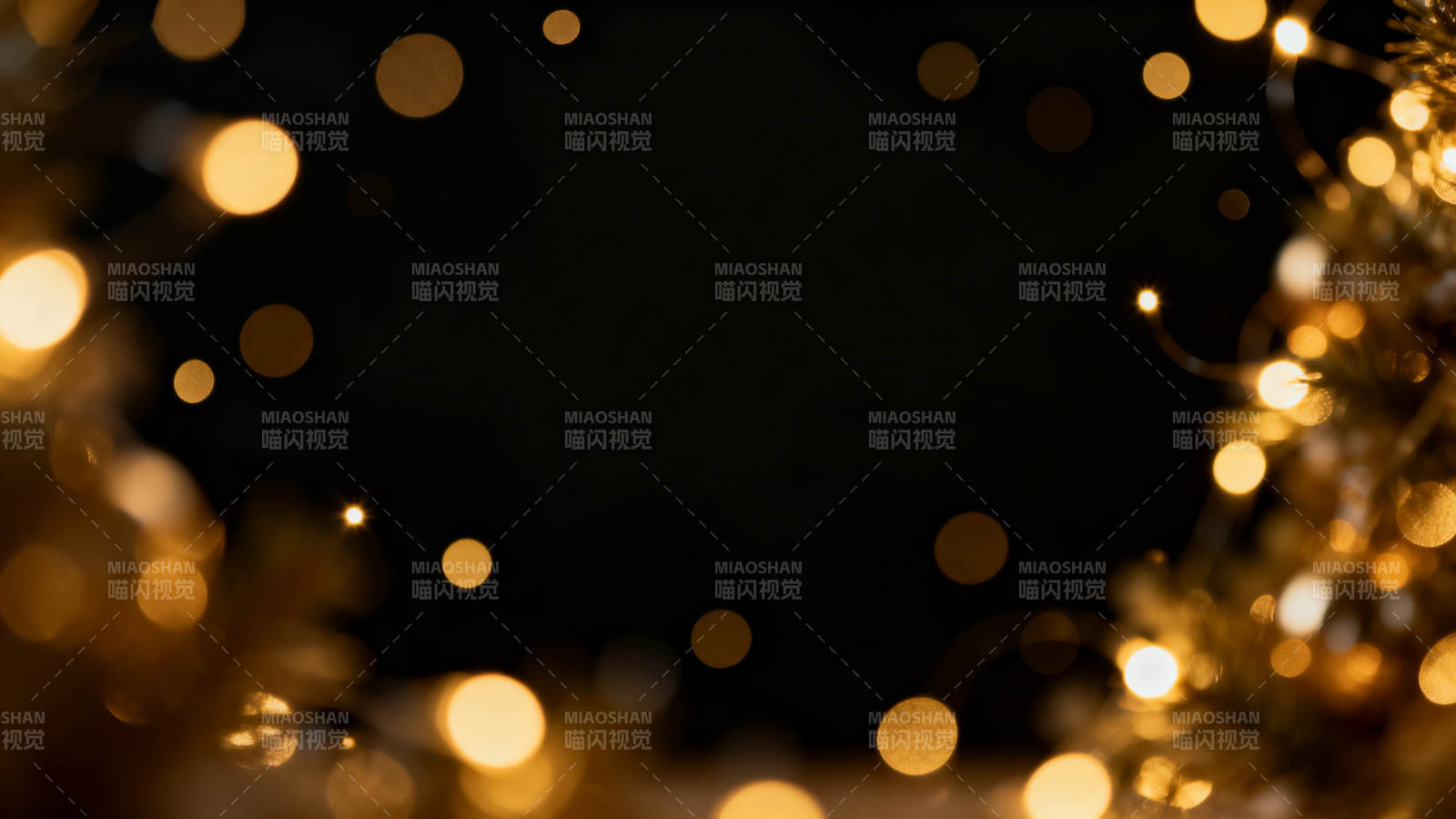 金色光斑节日背景图片