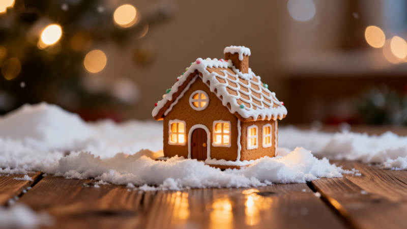 姜饼屋节日氛围图片