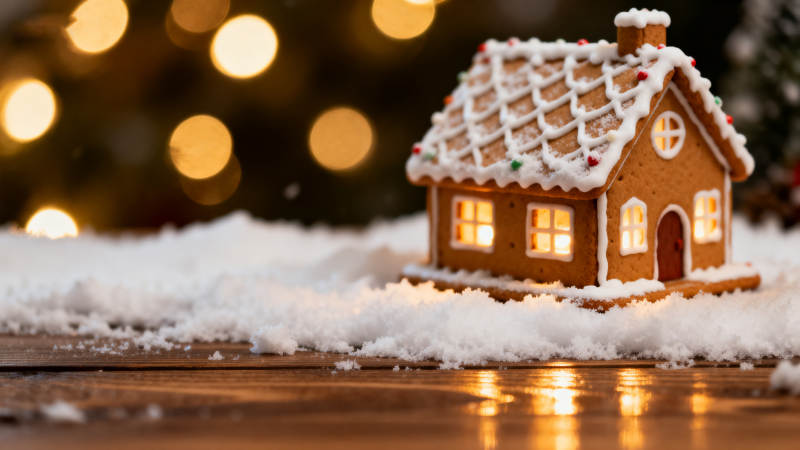 姜饼屋节日氛围图片