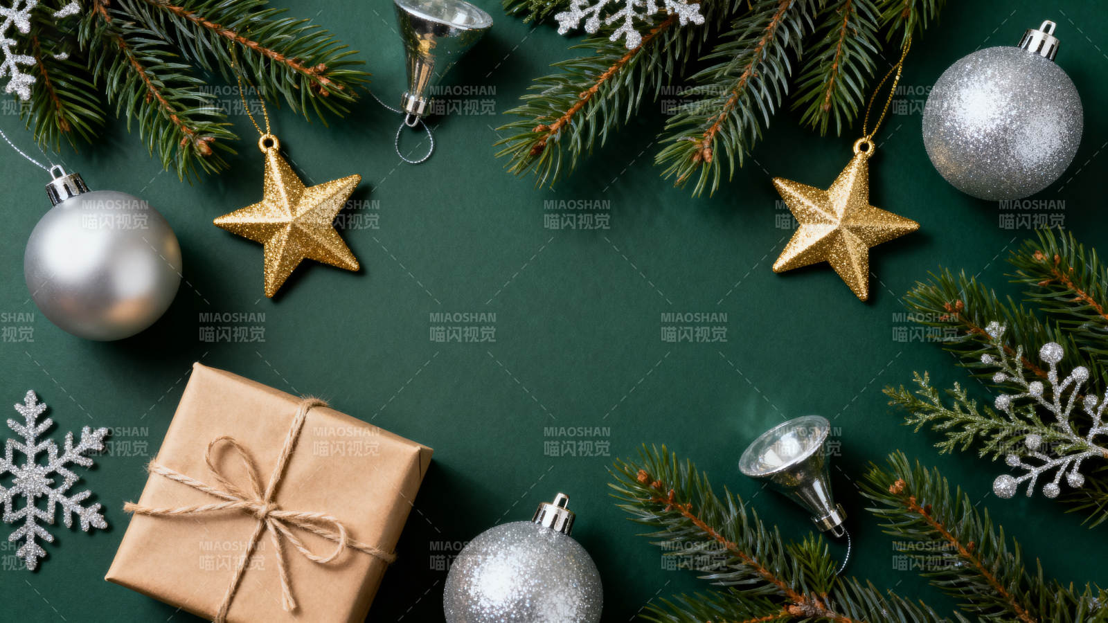 圣诞节装饰与礼物图片